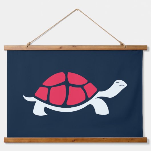 Rode schildpad hangend wandkleed (Voorkant 3)