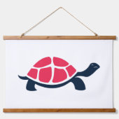 Rode schildpad hangend wandkleed (Voorkant 2)