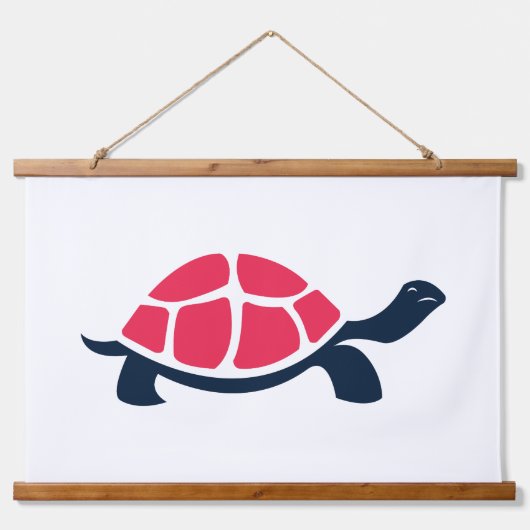 Rode schildpad hangend wandkleed (Voorkant 2)