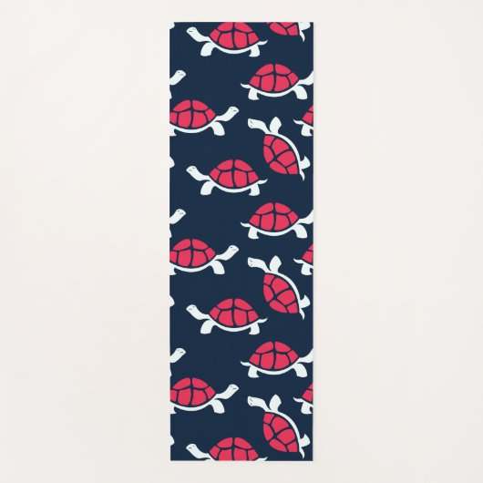 Rode schildpad yogamat (Voorkant)