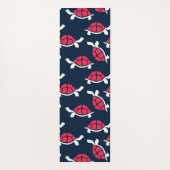 Rode schildpad yogamat (Achterkant)