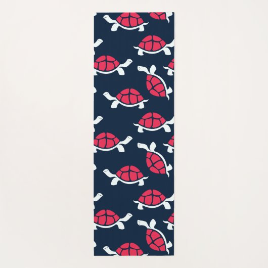 Rode schildpad yogamat (Achterkant)