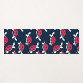 Rode schildpad yogamat (Voorkant (horizontaal))