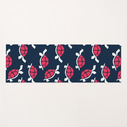 Rode schildpad yogamat (Voorkant (horizontaal))