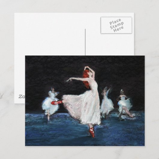 Rode schoenen briefkaart (Voorkant / Achterkant)