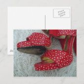 Rode schoenen briefkaart (Voorkant / Achterkant)