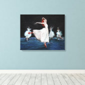 Rode schoenen canvas afdruk (Insitu (Houten vloer))