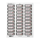 Rode schoenen en rode wijn etiket (Full Sheet)