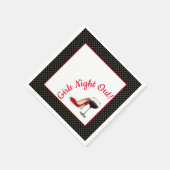 Rode schoenen en rode wijn servet (Hoek)