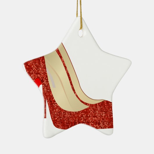 rode schoenen keramisch ornament (Rechts)