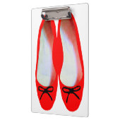 Rode schoenen klembord (Links)