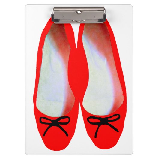 Rode schoenen klembord (Voorkant)