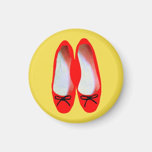 Rode schoenen magneet (Voorkant)