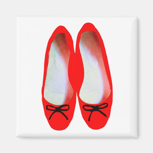 rode schoenen magneet (Voorkant)