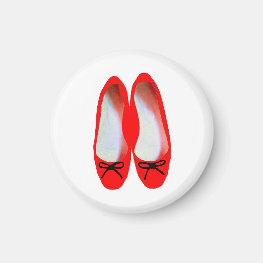rode schoenen magneet (Voorkant)