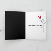 Rode schoenen met berichtbord kaart (Binnen)