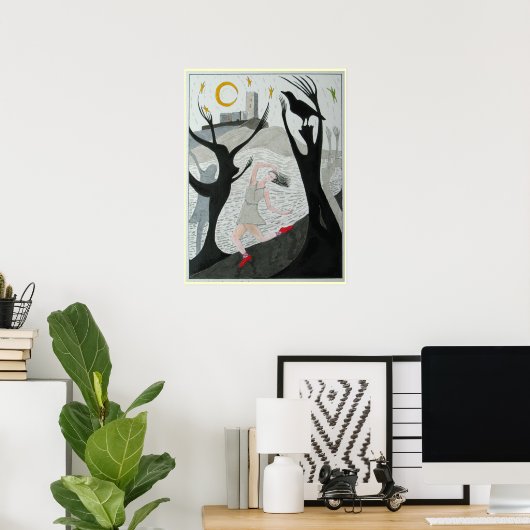 Rode schoenen poster (Thuiskantoor)