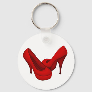 Rode schoenen sleutelhanger