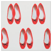 Rode schoenen stof (Swatch)