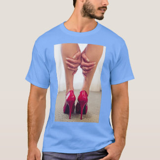 Rode schoenen t-shirt
