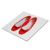 rode schoenen tegeltje (Zijkant)