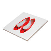 Rode schoenen tegeltje (Zijkant)