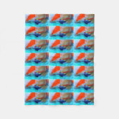 rode schoenendeken fleece deken (Voorkant)