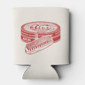 Rode schoenlak blikjeskoeler (Achterkant)