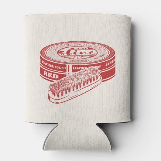 Rode schoenlak blikjeskoeler (Achterkant)