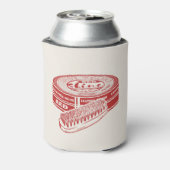 Rode schoenlak blikjeskoeler (Blikje Achterkant)