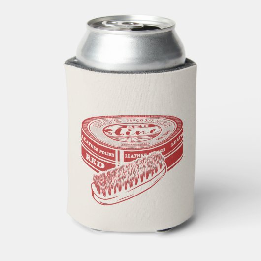 Rode schoenlak blikjeskoeler (Blikje Achterkant)