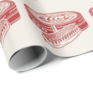 Rode schoenlak cadeaupapier