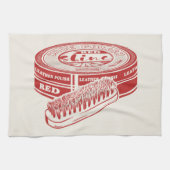 Rode schoenlak theedoek (Horizontaal)