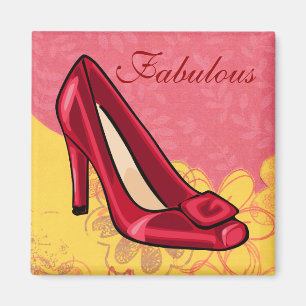 Rode schoenmagneet magneet