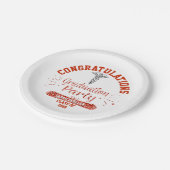 Rode-scholingspartij in verpleegkundigen papieren bordje (Gekanteld)