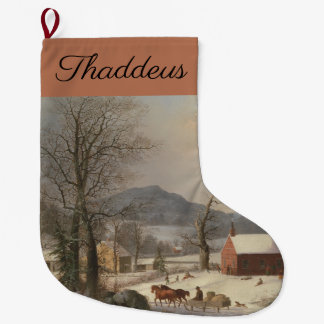 Rode school (landelijk tafereel): grote kerstsok