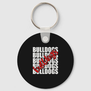 Rode School Sport Fan Team Spirit Sleutelhanger