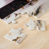 Rode school Winter George Henry Durrie 1858 Legpuzzel (Zijkant)