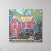Rode schoonheidsschildering / Kunstenaar Larry Ler Canvas Afdruk (Voorkant)