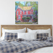 Rode schoonheidsschildering / Kunstenaar Larry Ler Canvas Afdruk (Insitu (Slaapkamer))