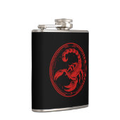 Rode Schorpioen Astrologie Sterrenbeeld Schorpioen Heupfles (Rechts)