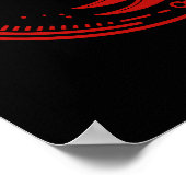 Rode Schorpioen Astrologie Sterrenbeeld Schorpioen Poster (Hoek)