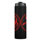 Rode Schorpioen Astrologie Sterrenbeeld Schorpioen Thermosbeker (Voorkant)