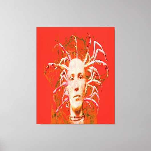 Rode Schorpioen Canvas Afdruk (Voorkant)