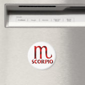 Rode Schorpioen Horoscoop Symbool Magneet (Insitu (Vaatwasser))