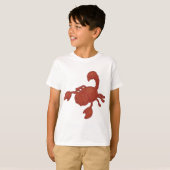 Rode Schorpioen Illustratie T-shirt (Voorkant volledig)