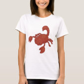 Rode Schorpioen Illustratie T-shirt (Voorkant)