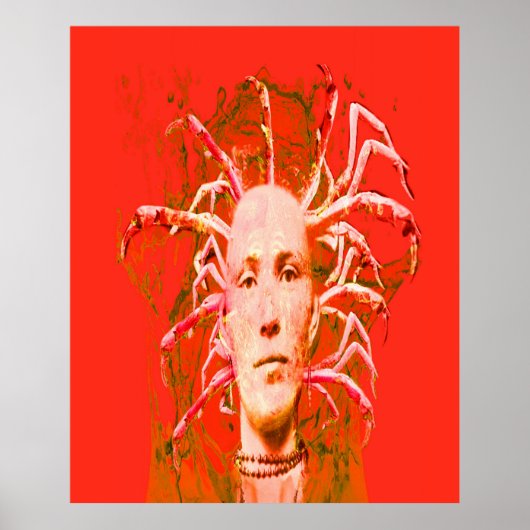 Rode Schorpioen Poster (Voorkant)