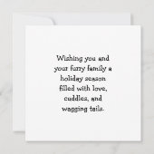 Rode Schotse erfgoed  kerst Kaart (Achterkant)