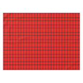 Rode Schotse Plaid & Black Lines | Tartan Tafelkleed (Voorkant (Horizontaal))